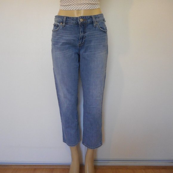 🌸SOLD🌸 LUCKY BRAND Jeans Size 14 Sweet Crop Denim - Picture 2 of 12
